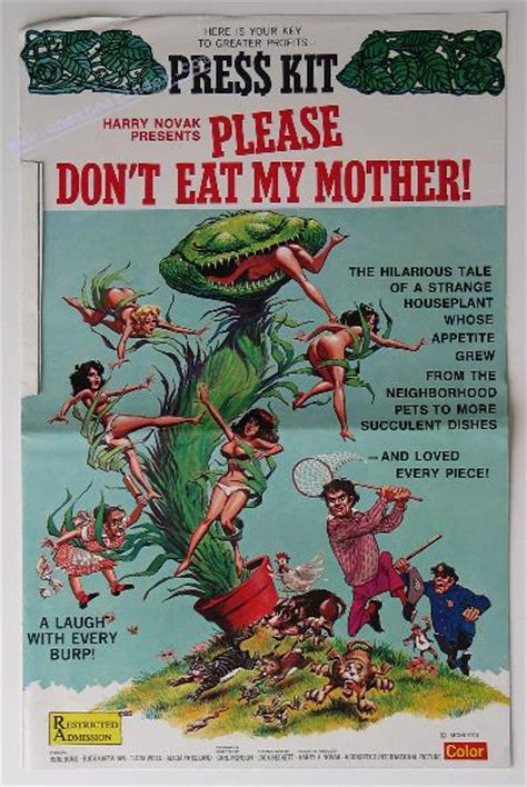 please don t eat my mother pressbook press kit movie poster stills