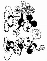 Mickey Mouse Coloring Minnie Pages Disney Printable Classic Valentines Google Drawings Valentine Clip Micky Clipart Color Kleurplaat Mini Tattoo Vintage sketch template