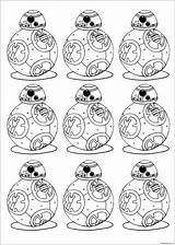 Bb8 Wars Star Coloring Robot Awakens Bb Force Pages Color sketch template