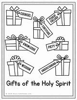 Coloring Pages Gifts Spirit Holy School Catholic Shop Children sketch template