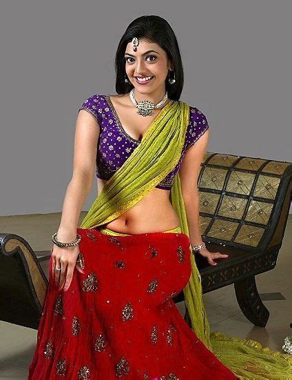 Scandals Kajal Agarwal Navel And Body Show In Traditional