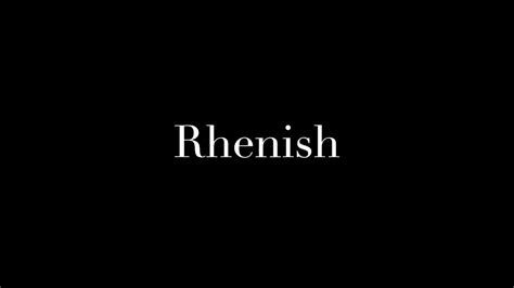 rhenish youtube