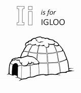 Igloo Eskimo sketch template