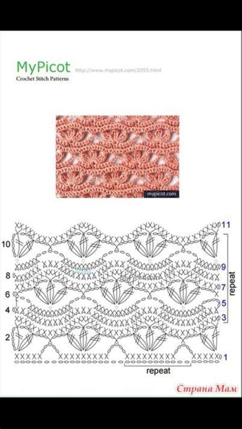 images  crochet patternsdiagrams  pinterest stitches crochet lace  patterns