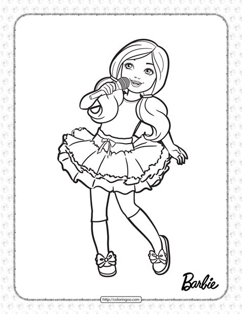 printable chelsea  singing coloring page   coloring pages