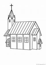 Kirchen Iglesias Igrejas Colorir Imprimir Chiese Dibujosparacolorear24 sketch template