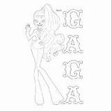 Monster High Coloring Pages Gaga Ones Little Top sketch template