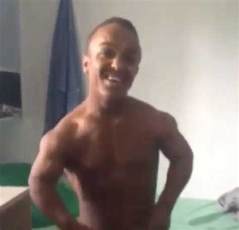 britain s smallest prisoner flexes muscles and jokes about manhood before branding himself