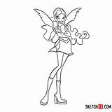 Winx Aisha Coloring Charmix sketch template