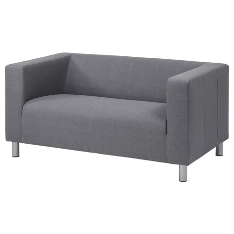 klippan compact  seat sofa flackarp grey ikea