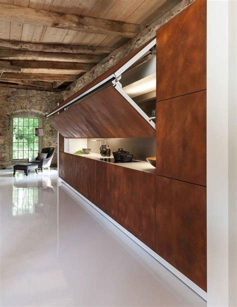 sliding countertops and hideaway kitchen features hidden