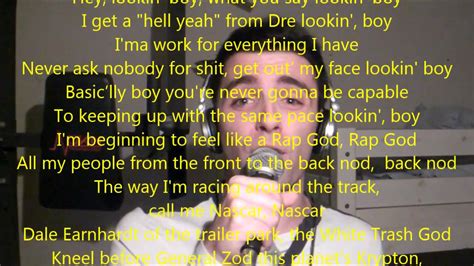 Eminem Rap God Explicit [vocal Cover Lyrics Hq