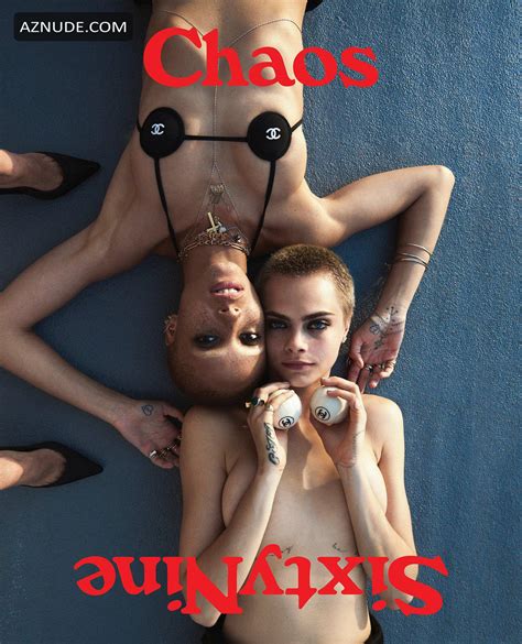 adwoa aboah and cara delevingne sexy by cass bird for chaos sixtynine