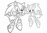 Sonic Coloring Pages Kids Hedgehog Classic Cartoon Online Generations Sheets Amy Rose sketch template