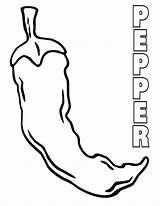 Peppers sketch template
