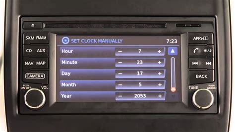 nissan frontier control panel  touch screen overview