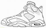 Jordan Drawing Shoes Nike Coloring Shoe Air Basketball Drawings Pages Retro Sheets Line Michael Sketch Sneakers Template Tennis Jordans Draw sketch template