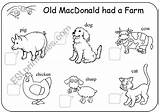 Macdonald Old Farm Had Worksheet Worksheets Animals Vocabulary sketch template