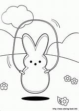 Coloring Peeps Marshmallow Pages Popular sketch template