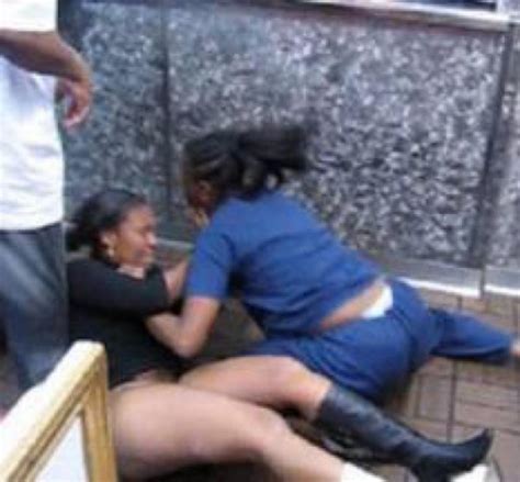 See 2 Lagos Big Girls Fight And Strip Themselves Na Ked