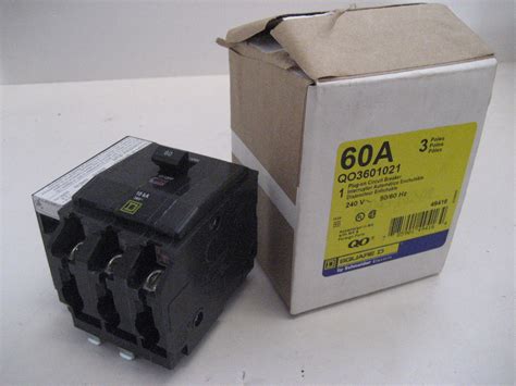 box square  qo  pole  amp  volt shunt trip breaker powered electric supply