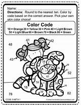 Grade Coloring Color 3rd Multiplication Nearest Math Number Numbers Worksheets Round Hundred Ten Rounding Go Second Printable Third Teacherspayteachers Sold sketch template