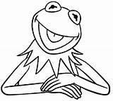 Kermit Frog Coloring Pages Drawing Muppets Printable Muppet Draw Line Color Cartoon Print Colouring Easy Animal Silhouette Sheets Disney Drawings sketch template