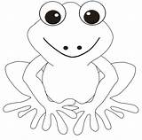 Frog Cute Printable sketch template