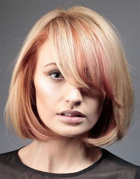 Modern Pink Blonde Inverted Bob Hairstyles For Women To