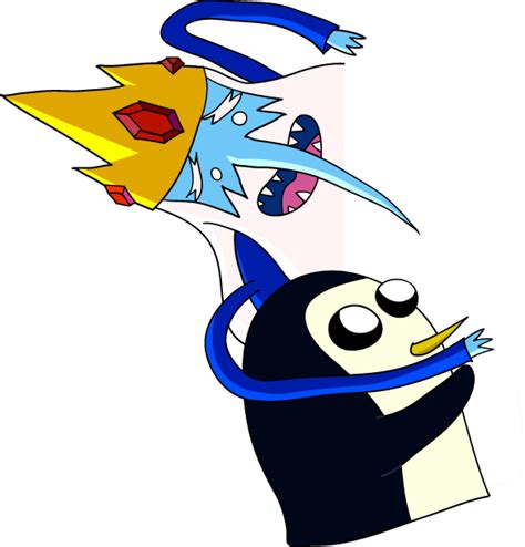 Ice King And Gunter Embrace [adventure Time] By