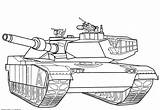 Coloring Abrams Pages Tanks sketch template