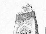 Minaret sketch template