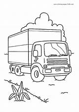 Coloring Pages Truck Transportation Trucks Color Kids Trailer Drawing Transport Printable Coloriage Camion Cars Getdrawings Sheets Found Car sketch template