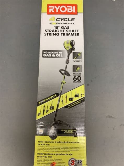 ryobi rycss  cycle cc attachment capable straight shaft gas trimmer  sale  ebay