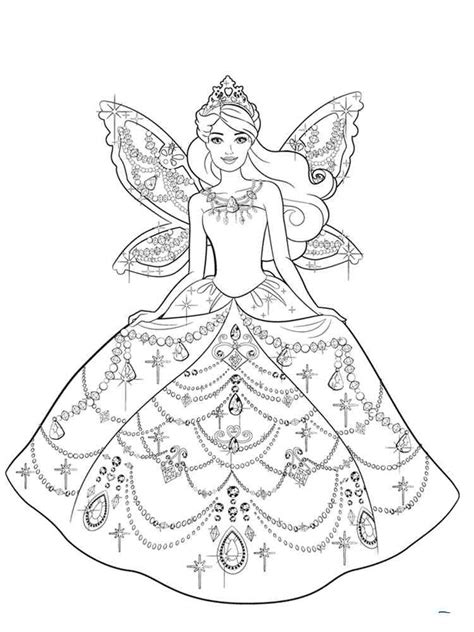 fairy  princess coloring pages