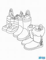 Imprimer Coloriage Chaussure Lidl Traditions Claus Filled sketch template