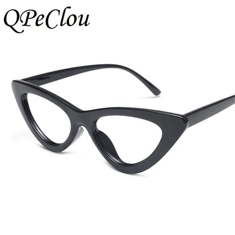buy qpeclou small cat eye glasses frame women brand