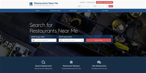 restaurants     website directory  listings