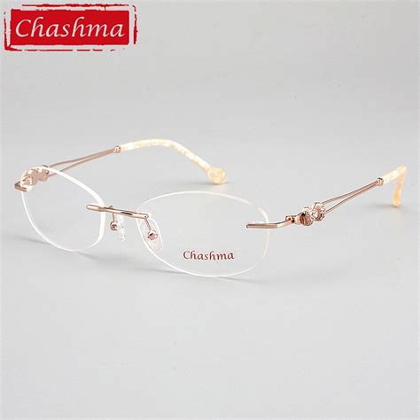 buy chashma brand designer rimless frames female