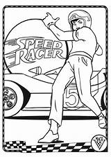 Meteoro Kleurplaat Recortar Speedracer Pegar Racers Malvorlagen Kleurplaten Superauto Peliculas Animados Cartoni sketch template