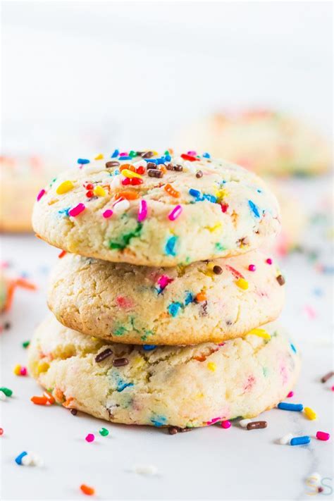 rainbow sugar cookies tasty teaspoon recipe cake mix cookies