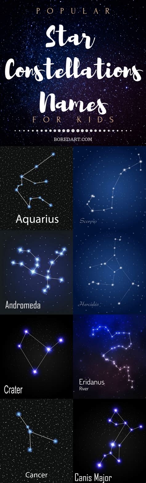 popular star constellations names  kids bored art