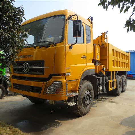 supply dongfeng  ton dump truck  crane wholesale factory chengli clw special