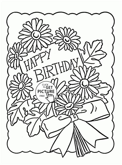 happy birthday mom coloring pages birthday coloring happy mom
