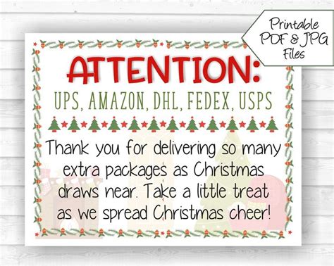 delivery driver snack sign amazon driver   treat sign christmas