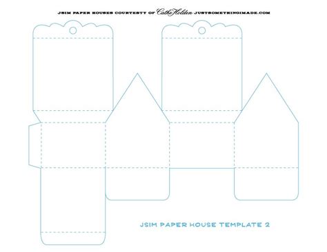 paper houses paper house template house template