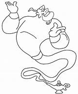 Aladdin Genie Disney Aladino Aladin Colorat Coloriage Duhul Malvorlage Bojanke Gennie Seul Génie Magica Prinzessin Crtež četiri Trickfilmfiguren Lampara Allkidsnetwork sketch template