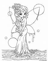 Coloring Pages Gothic Fairy Printable Getcolorings Print sketch template