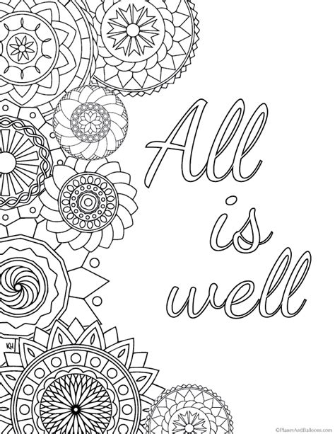 printable mindfulness colouring pages  adults kids simplify