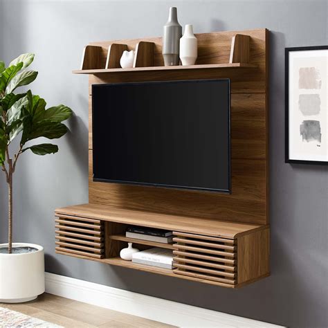 render wall mounted tv stand entertainment center eei  wal
